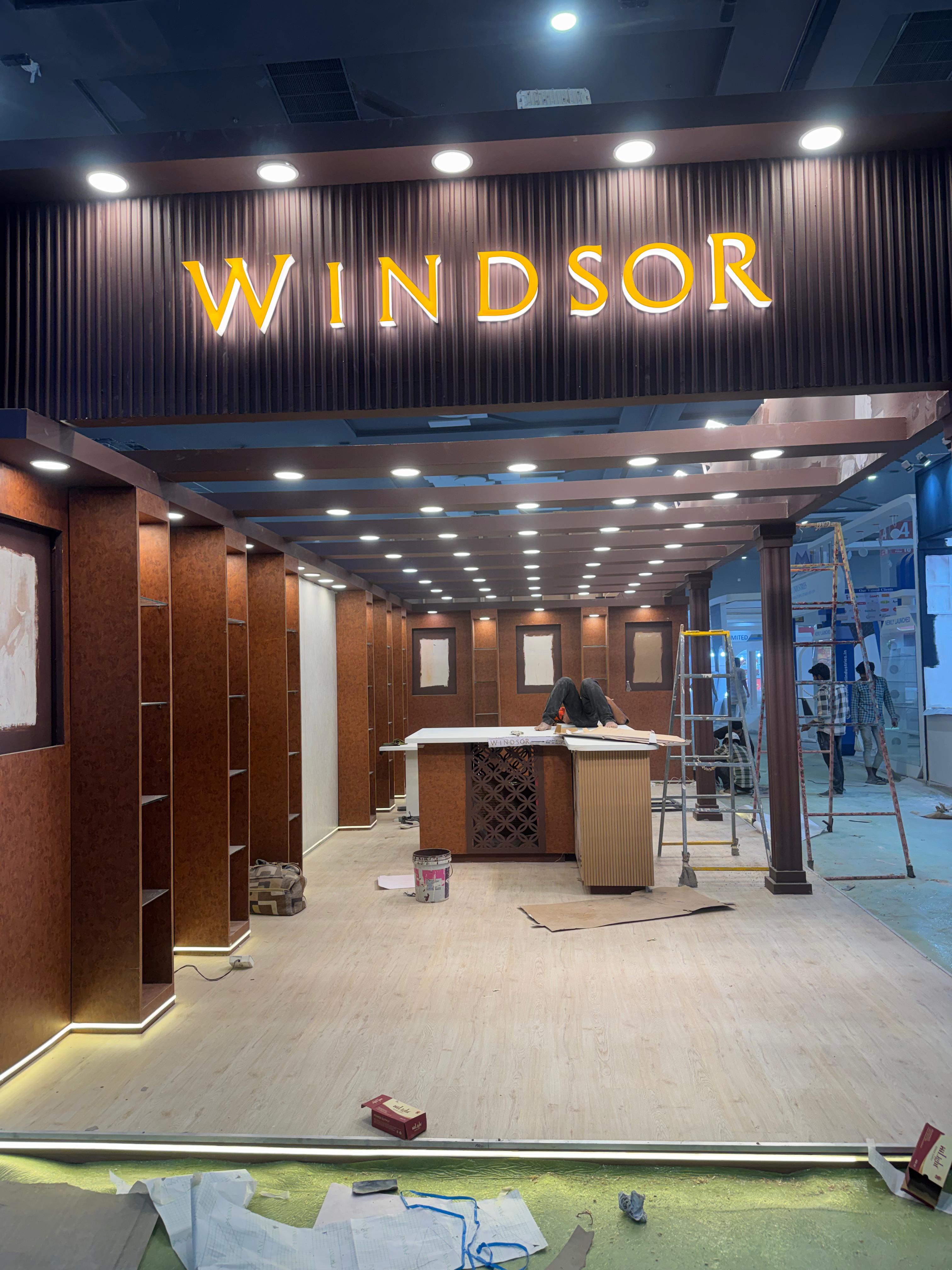 Wooden exhibition stall craftsmanship