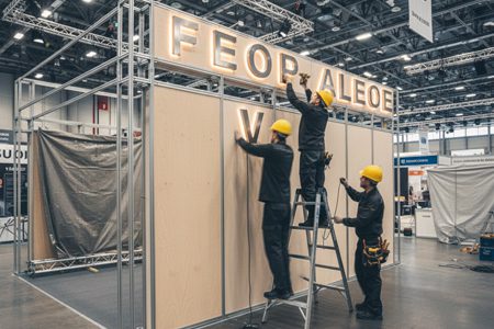 3D Signages exhibtion stall fabrication in delhi
