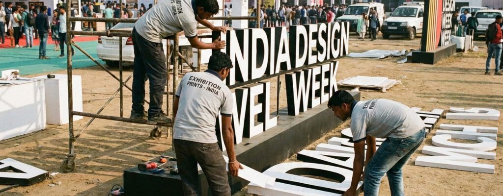 3D Signages installation in pragati maidan